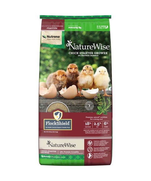 NatureWise Chick Starter Grower Crumbles Chicken Feed