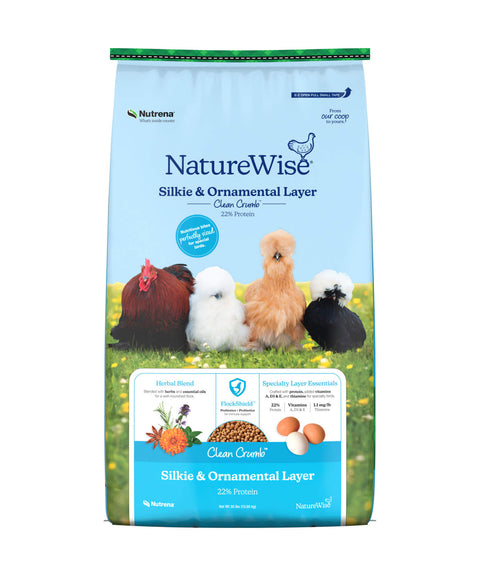 Nutrena NatureWise Silkie & Ornamental Layer Feed, 30 lb