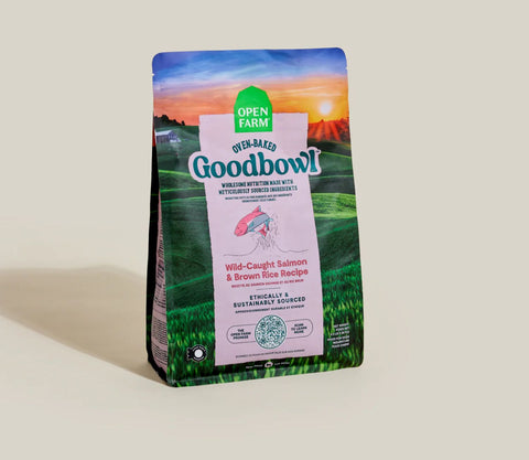Open Farm Oven-Baked Goodbowl Wild-Caught Salmon & Brown Rice Dog Food 3.5lb.