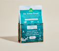 Open Farm grain-free puppy dog food with chicken and salmon kibble, showing the kibble pieces in a bowl.