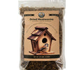 Bird Pro premium dried mealworms for bird food, showing a close-up of the high-quality dried worms in a natural setting.
