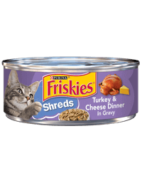 Friskies Shred Turkey & Cheese Dinner in Gravy Canned Cat Food