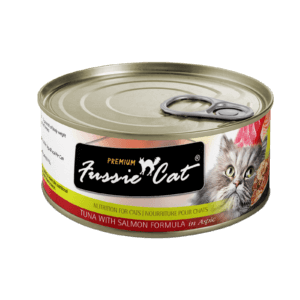 Fussie Cat Tuna with Salmon Formula in Aspic Canned Food