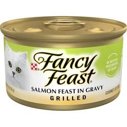 Fancy Feast Grilled Salmon Feast in Gravy Canned Cat Food