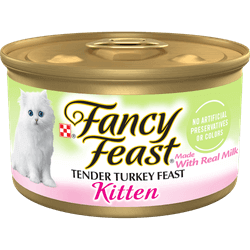 Fancy Feast Tender Turkey Feast Pate Canned Kitten Food