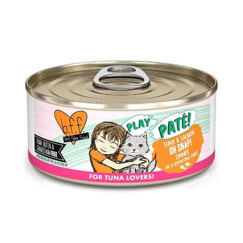 B.F.F. PLAY Pate Tuna & Salmon Oh Snap! Canned Cat Food