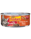 Friskies Prime Filets Chicken & Tuna Dinner in Gravey Canned Cat Food