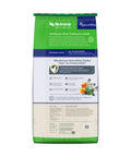 Back of the bag of Feather Fixer Chicken Feed