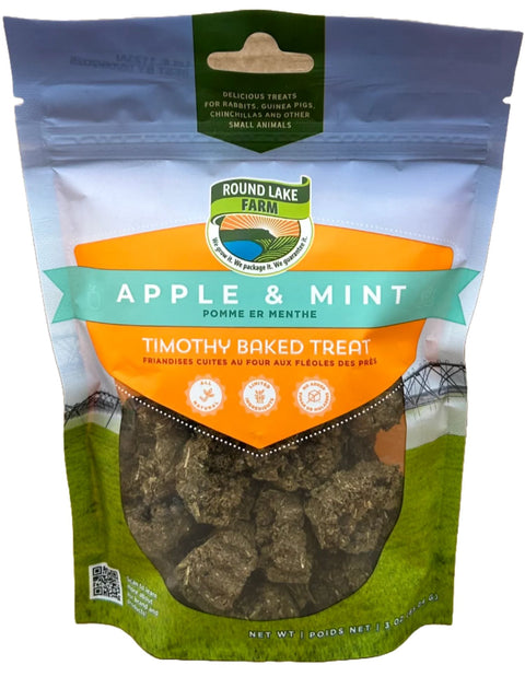 Round Lake Farm Apple and Mint Timothy Baked Treat for Small Pets
