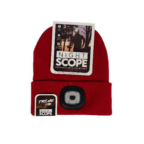 Night Scope Red LED Beanie