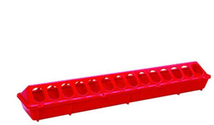 Red Plastic Chick Feeder