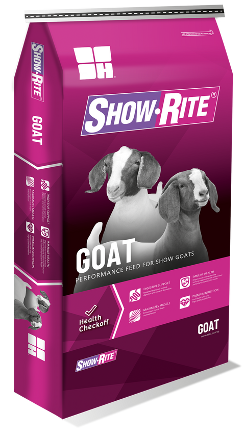 Bag of Show-Rite Goat Grower D22.7 Textured Goat Feed 