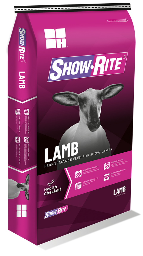 Bag of Show-Rite NewCo Lamb Grower D22.7 Textured Feed