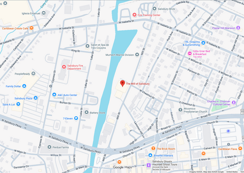 map location, The Mill of Salisbury