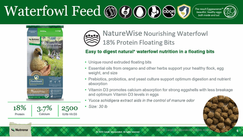 NatureWise Nourish Waterfowl Bits Poultry Feed