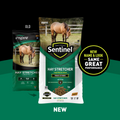Kent Feeds Sentinel Hay Stretcher Large Pellet for horses in a 50 lb. bag, shown in a clear image of the pellet product.