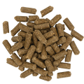 Kent Feeds Sentinel Hay Stretcher Large Pellet for horses in a 50 lb. bag, shown in a close-up image of the product packaging.