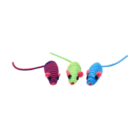 Three String Mice Toys