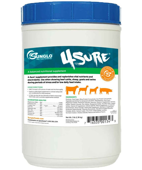 Sunglo 4-Sure Show Feed Supplement