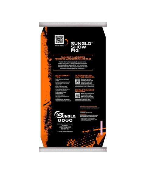 Sunglo 18-G with Oats Show Pig Feed