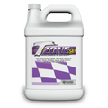 White container with purple and black label on a white background