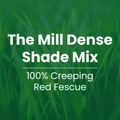 The Mill Dense Shade Mix grass seed overlay: 100% creeping red fescue
