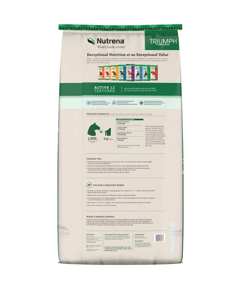 Nutrena Triumph Active 12 Textured Horse Feed