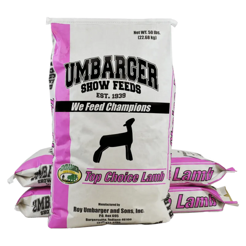 Umbarger show lamb feed bag
