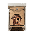 Wild bird premium dried mealworms from Central Farm and Garden, showing a close-up of the high-quality dried mealworms in a container.