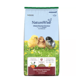 Nutrena NatureWise Chick Starter Grower poultry feed by Cargill, non-medicated, showing a bag of chick feed with label and product details.