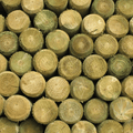 10 ft pressure-treated round fence post by Statesman, 5-6 inches diameter, for durable fencing projects.