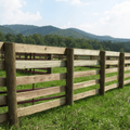 Madison Wood pressure-treated pine board, 5/4" x 6" x 16', ideal for fence posts and rails, showing the wood grain and treated surface.