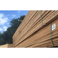 Madison Wood pressure-treated pine 5/4" x 6" x 16' fence post showing natural wood grain and treated surface for outdoor use.