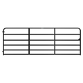 Black Tarter 6-Bar Economy Tube Gate 12 ft fencing accessory with sturdy metal construction and tubular design.