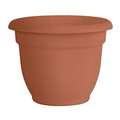 Blooming Bloem® Ariana self-watering garden planter with drainage and sleek ceramic finish, ideal for indoor and outdoor plants.