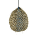 Haynet filled with hay on a white background