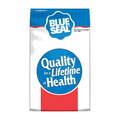 Blue Seal Deer Pellets with 16% protein, showing a close-up of the blue-colored feed pellets for deer nutrition.