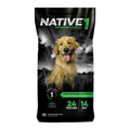 Blue Seal Native® Level 1 Dog Food bag, 40 lb, showing the packaging with branding and product details on the label