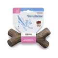 Small Benebone Puppy Maplestick dog chew toy by Bradley Caldwell Inc, featuring a colorful, textured rubber dog toy for puppies.