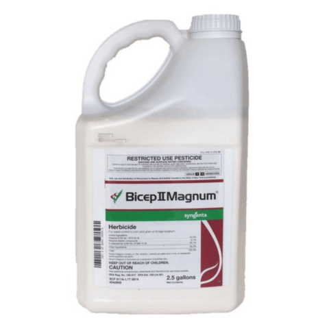 Container of Winfield Bicep II Magnum herbicide, a weed control product for agricultural use.
