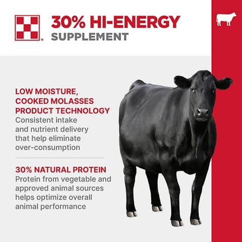 Purina® 30% Protein Hi-Energy Cattle Tub
