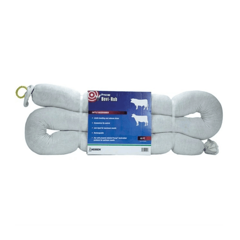 Prozap Bovi-Rub cattle backrub from Animal Comfort Group, 10 ft livestock grooming tool with bristles for cattle grooming.