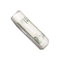 Roll of cotton with a visible brand label on a white background