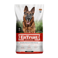 Blue Seal EnTrust Sensitive Stomach and Skin dog food in a 35 lb bag, featuring natural ingredients for digestive and skin health.