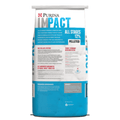 A bag of Purina Impact All Stages 12% Pelleted dog food on a plain white background.