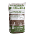 Jolly Gardener pine straw mulch in a 2 cu ft bag, showing natural pine straw mulch with pine needles and organic texture.