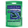 A 16 qt bag of Coast of Maine Seed Starter Organic Seed Starter, featuring a green package with a central illustration of a winding river and forest.