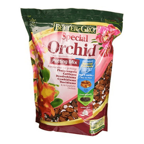 Better-Gro Special Orchid Mix in a 4-quart bag for healthy orchid growth, ideal for lawn and garden cultivation.