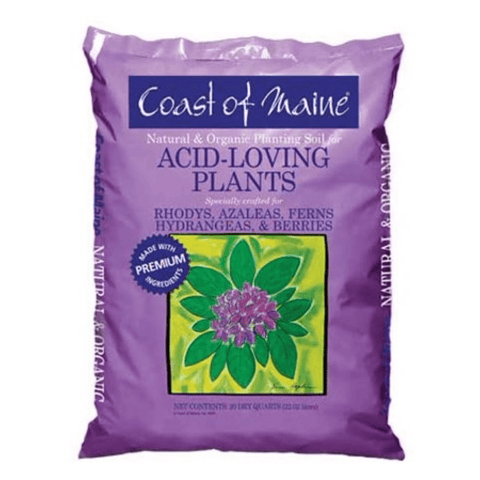 Coast of Maine® acid loving soil in a 20 Qt bag, suitable for lawns and garden plants, by Bradley Caldwell Inc.