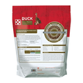 Poultry feed pellets by The Mill, 5lb bag of Purina® Duck Feed Pellets for healthy ducks, shown in a clear bag with pellets inside.
